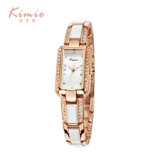 2016 KIMIO top marque de luxe quartz-montre Strass cristal dames de mode analogique bracelet montres femmes Japon movt heure horloge