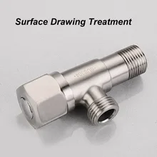 304 нержавеющая сталь Горячая и холодная вода Универсальный угловой клапан утолщенный треугольный клапан водонагреватель специальный водозапорный кран