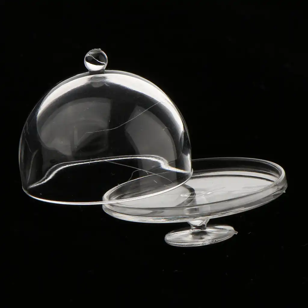 Dollhouse miniature 1//12 scale clear dessert snack can Jar with Lid P1