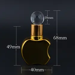 MUB-Fashion Apple стеклянный дозатор мини-бутылки Портативный 10 мл пустая емкость для масла бутылка флакон косметический многоразового