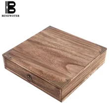Винтажная деревянная коробка для хранения чайных капкейков, органайзер для ювелирных изделий, контейнер для хранения чая пуэр, аксессуары для чайной церемонии, домашний декор, подарок