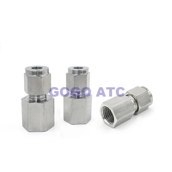

GOGO Stainless steel 1/8 1/4 3/8 1/2 inch G female thread to hard tube fitting Card sleeve cap bushing Pressure gauge connector
