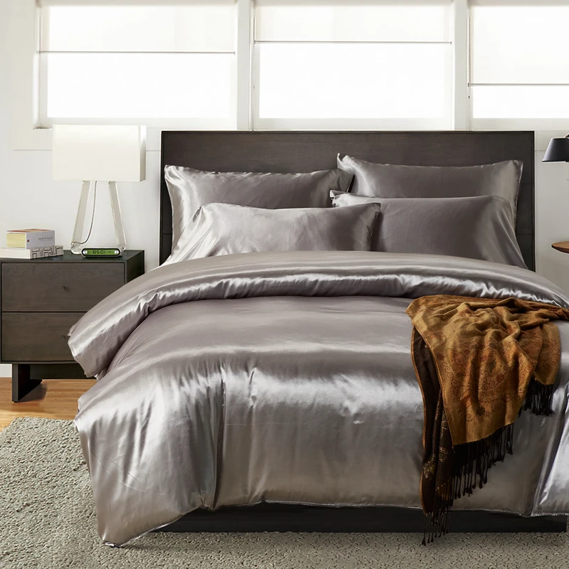 Комплект постельного белья из натурального шелкового атласа, 2 шт./3 шт ...