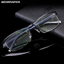 WEARKAPER умные прогрессивные солнечные фотохромные многофокальные очки для чтения ближнего и дальнего многофункциональные очки бифокальные очки 1,0-3