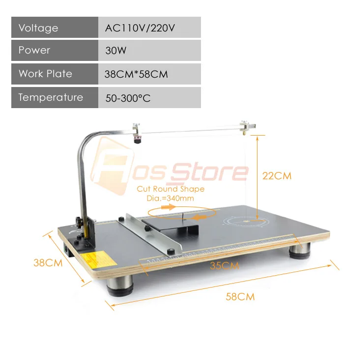 110 В/220 В резак пены горячей проволоки машина для резки пены стол резак пенопласта инструменты