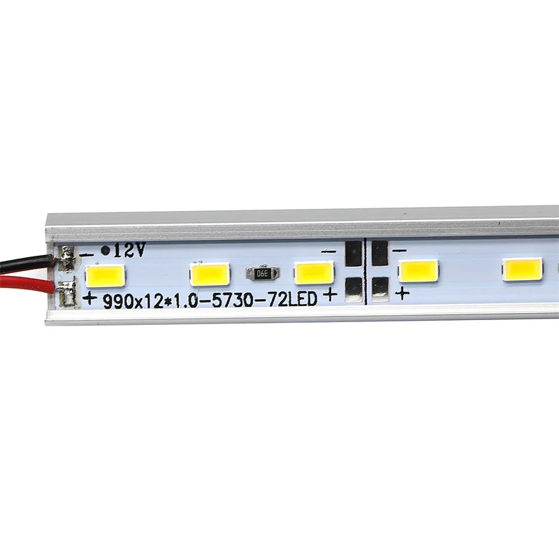 SZYOUMY 50 шт./лот светодиодный жесткой полосы света 72 светодиодный s SMD5630 светодиодный бар шкаф свет ювелирных свет SMD 5730 показать случае DC12V 100 см