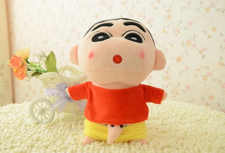 1 шт. 35 см озорной Crayon Shin-chan Мягкие плюшевые куклы короткая футболка с героями из японского аниме «Син-тян»; фигурки для лучший подарок