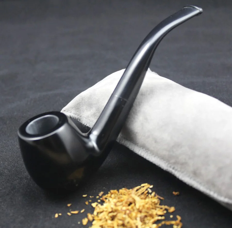 16 Tools Handmade Natural Ebony Wood Weed Tobacco Smoking Pipe High