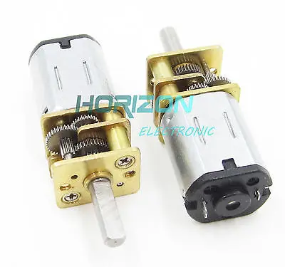 

DC 12V 600RPM Micro Speed Reduction Gear Motor with Metal Gearbox Wheel Shaft