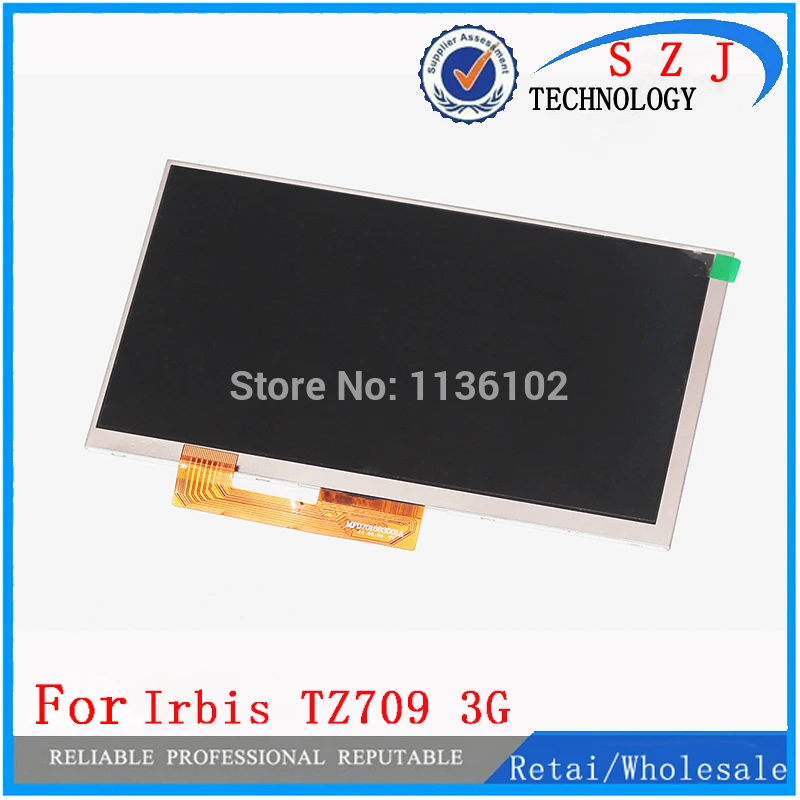 

New 7'' inch LCD Display Matrix For Irbis TZ709 3G TABLET 30pins LCD Screen Lens Module replacement Free Shipping
