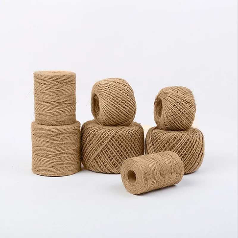 

300M 1mm 2mm 3mm Natural Jute Twisted Cord Packing/Tag/DIY Craft Decoration Hemp Rope Thread Jewelry Bags Accessories