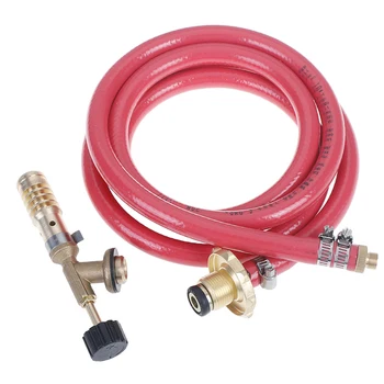 

Gas Self Ignition Plumbing Turbo Torch With Hose Solder Propane Welding Kit