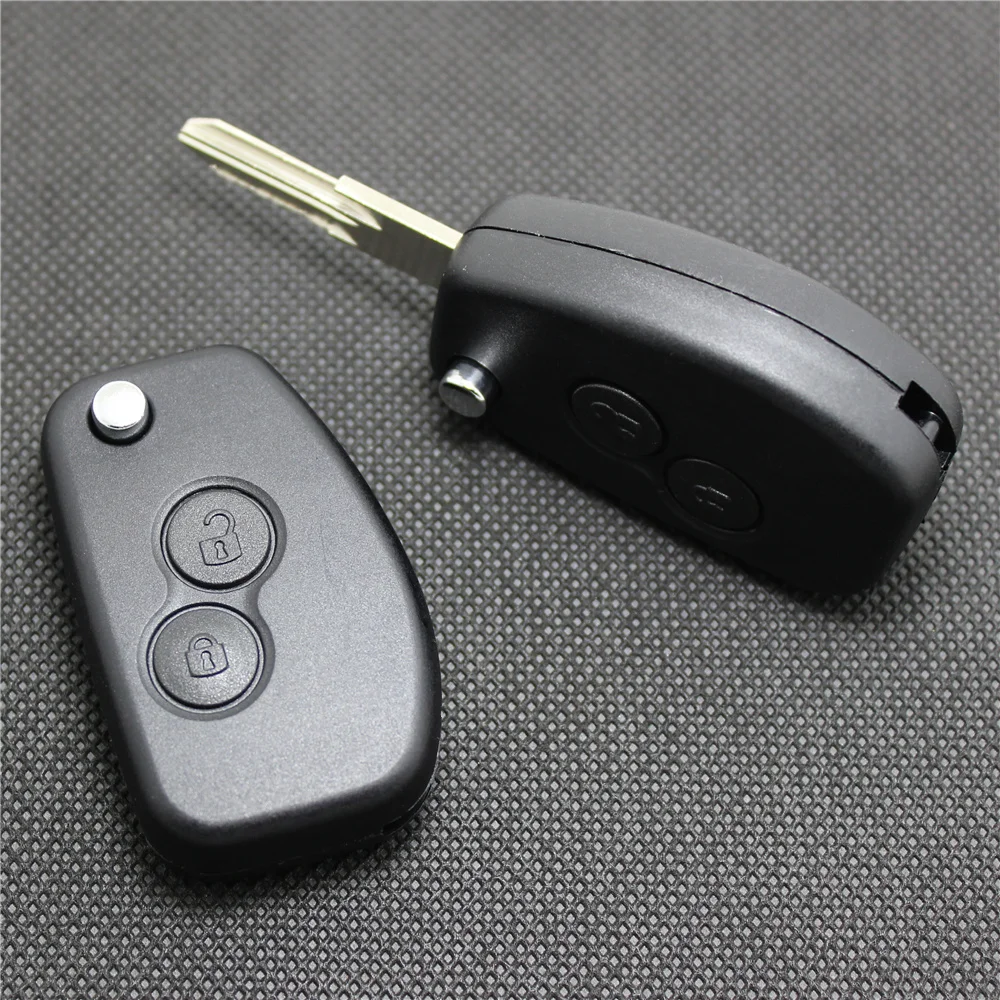 AURONOVA Новый чехол книжка для Renault Duster Dacia Modus Clio Espace Megan Logan Kangoo Sandero 2 кнопки