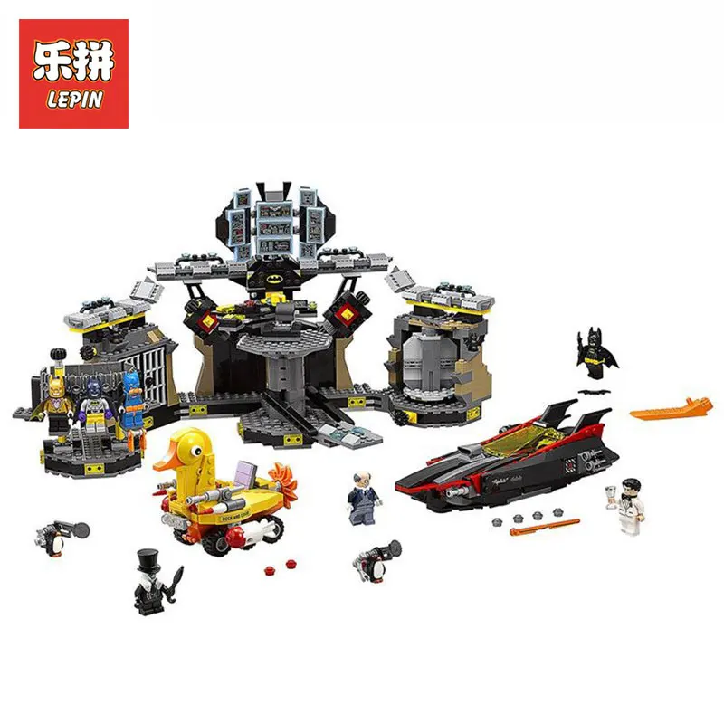

Lepin 07052 Batcave Break-in Set the Genuine model Movie Building Blocks Bricks Educational Toys for children LegoINGlys 70909