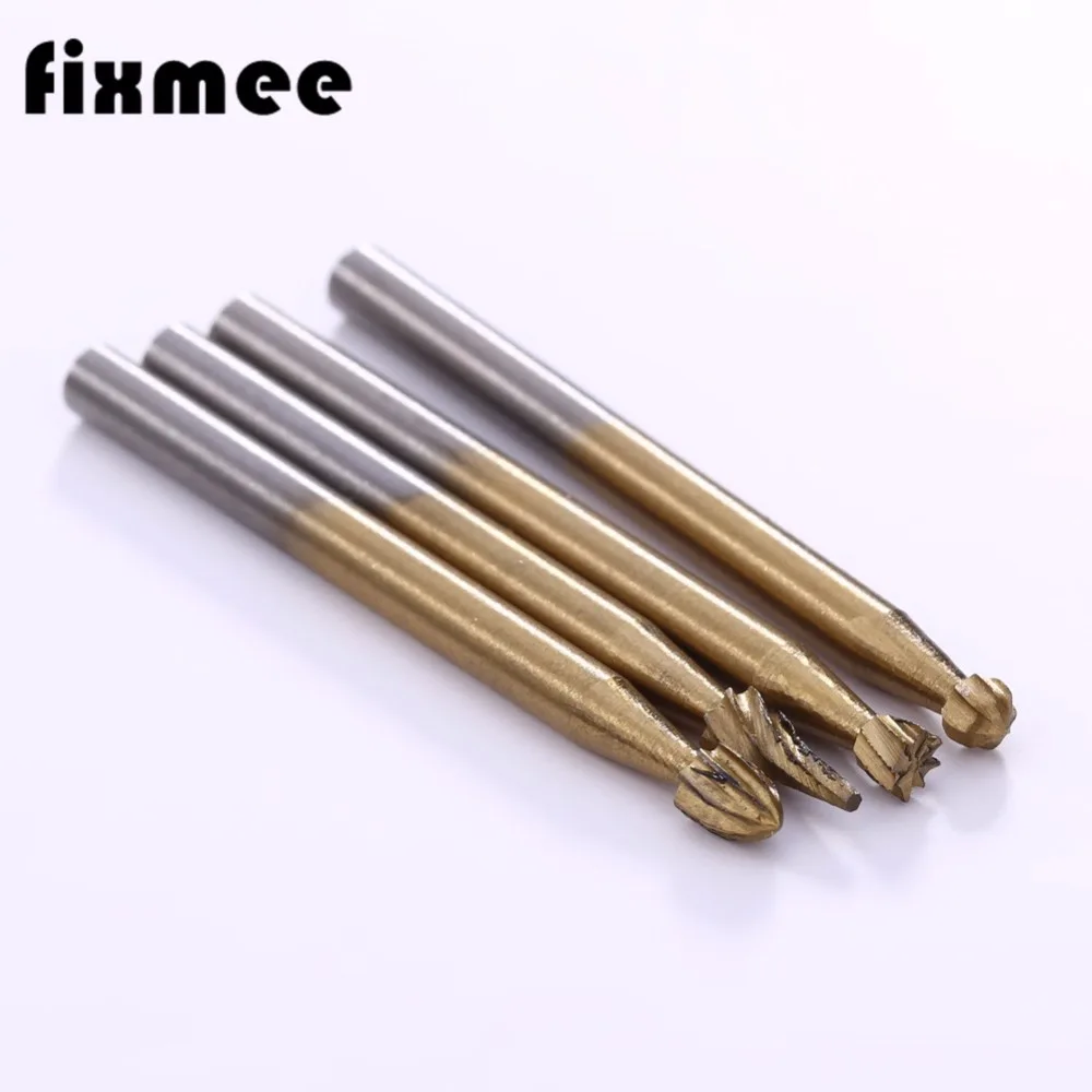 Fixmee 10pcs Titanium Dremel Routing Wood Rotary Milling Rotary File Cutter Woodworking Carving Carved Knife Cutter Tools Fixmee 10pcs Titanium Dremel Routing Wood Rotary Milling Rotary File Cutter Woodworking Carving Carved Knife Cutter Tools