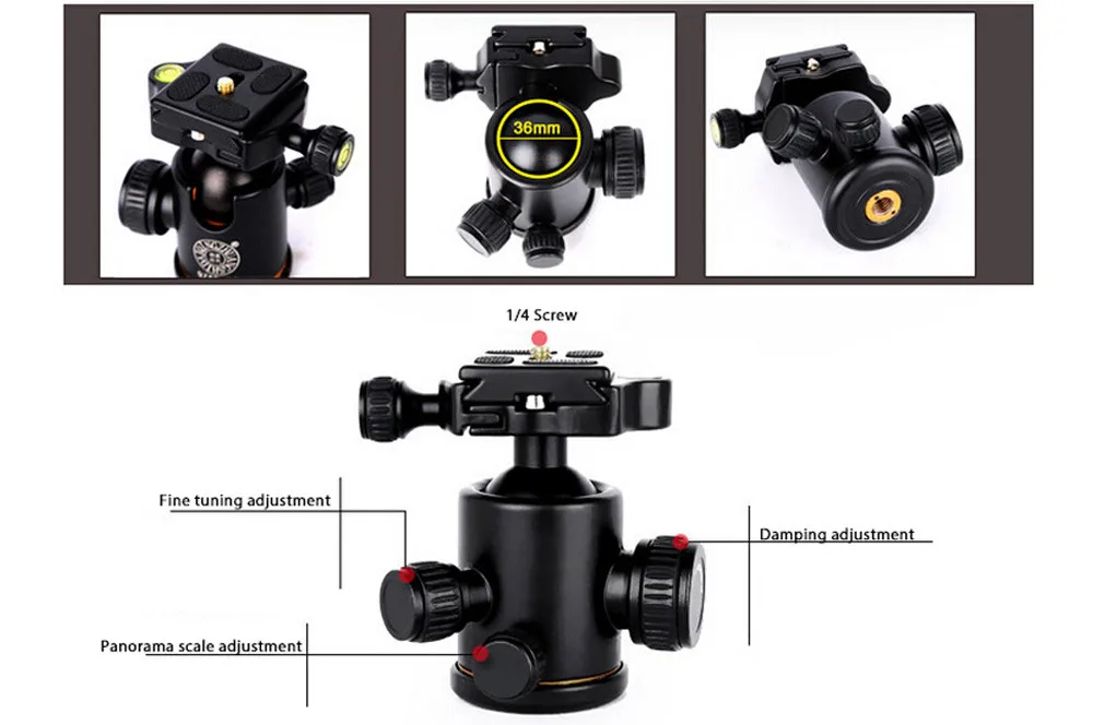 Профессиональный штатив для камеры Q-999 кратчайший 43 см портативный штатив из алюминиевого сплава монопод+ панорамная шаровая Головка+ Карманный Набор
