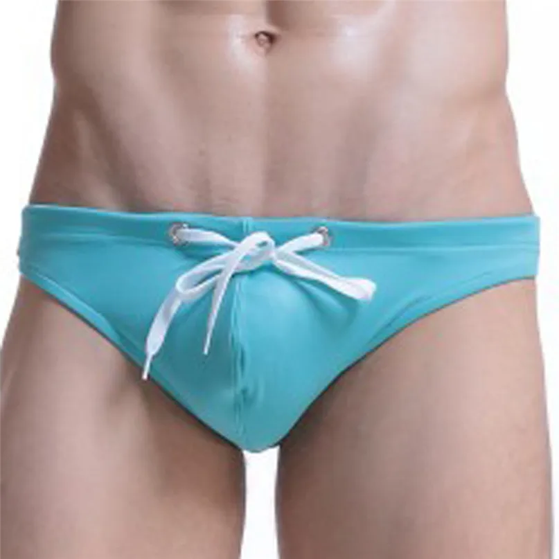 Low Waist Sexy Men Underwear Briefs Pouch Wonderjock Mens Bikini Brief Underwear Surf Boardshorts Men's swim Trunks #2J19 (11)