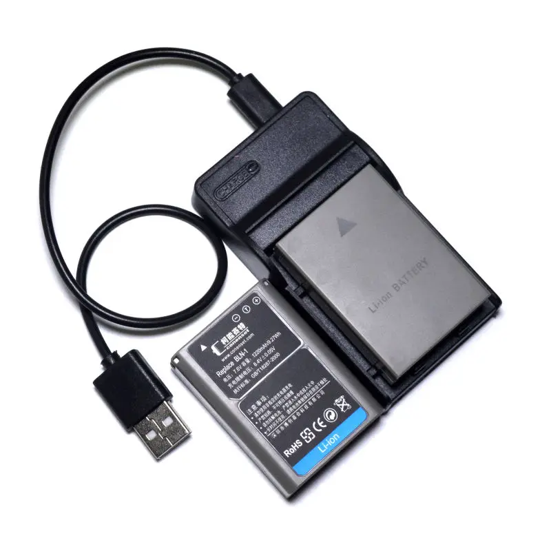 CONENSET 2pcs Li-ion Battery + Charger For Olympus BLN-1 BLN1 E-M1 E-P5 EP5 E-M5II EM52 E-M5II 2 OM-D E-M5 Mark II Camera