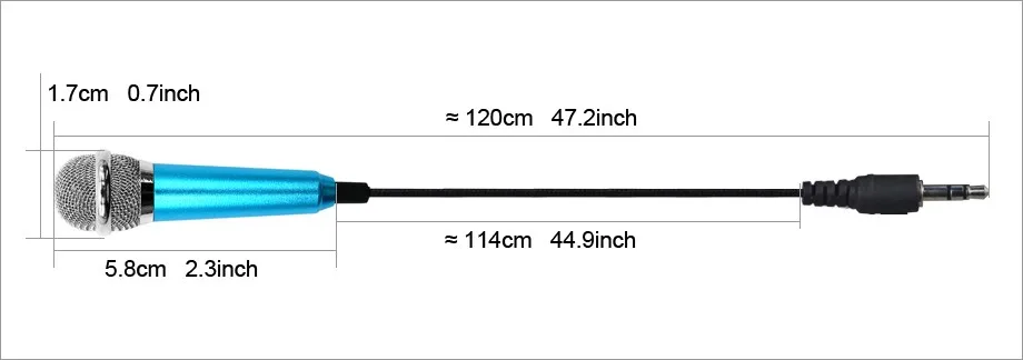 Мини 3,5 мм проводной Ручной микрофон пение караоке Запись микрофон для IOS iphone и Android samsung LG htc смартфон микрофон