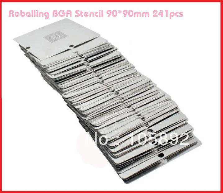 

NEW BGA 241/pcs 90*90 BGA stencils templates Notebook and desktop Substitute 230/PCS bga reballing stencil 90x90