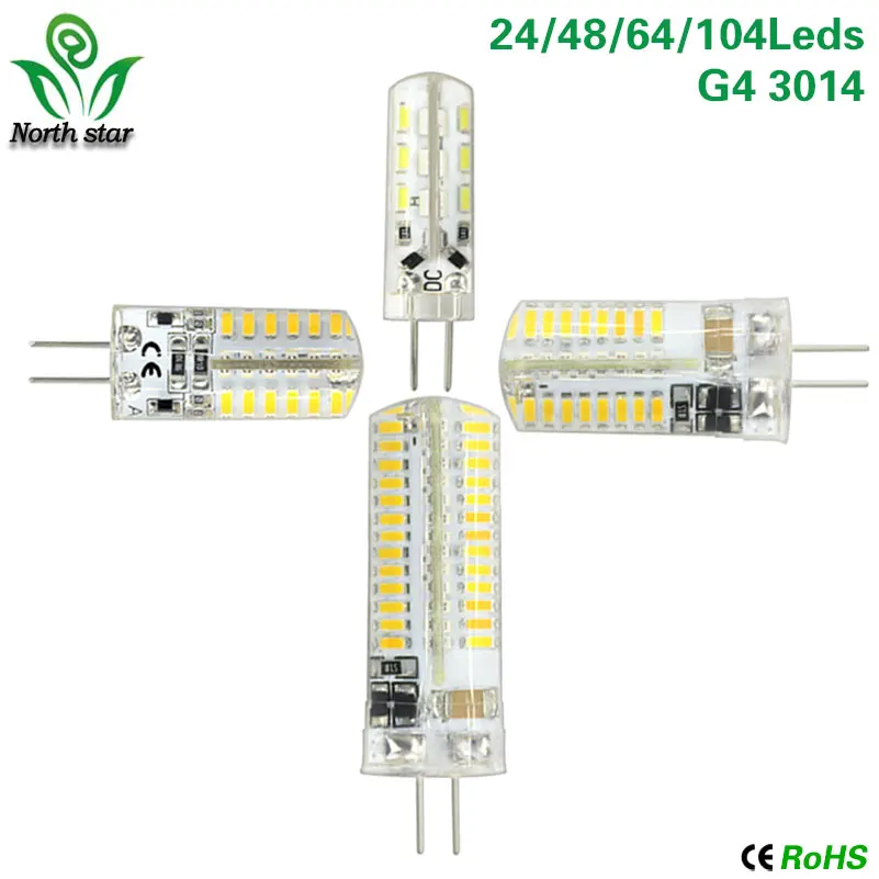6 шт./лот G4 светодиодный светильник 3 Вт 5 Вт 9 Вт 12 Вт Светодиодный светильник AC220V DC12V SMD 3014 прожектор люстра высокое качество освещение Replce