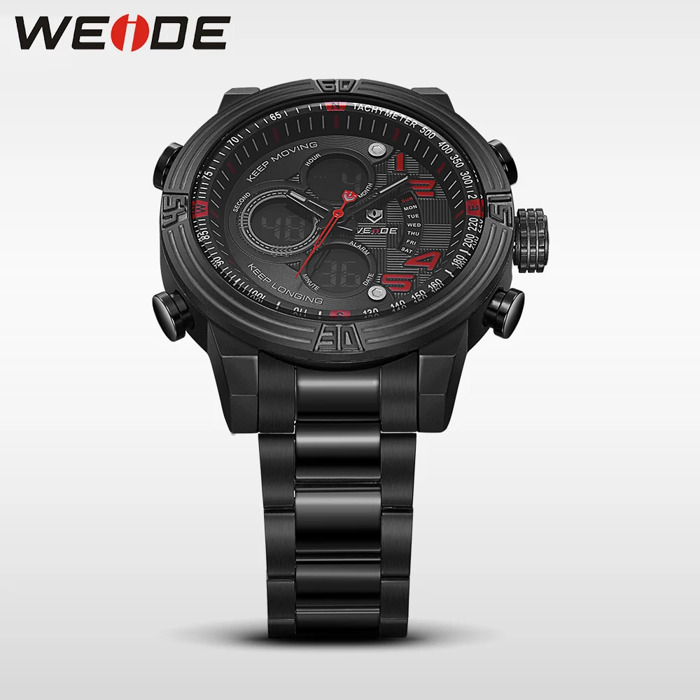 WEIDE mens watches top brand luxury Men Quartz -Digital Sport Watchr 3ATM Waterproof New Style 2017 Montre Homme Watches relogio