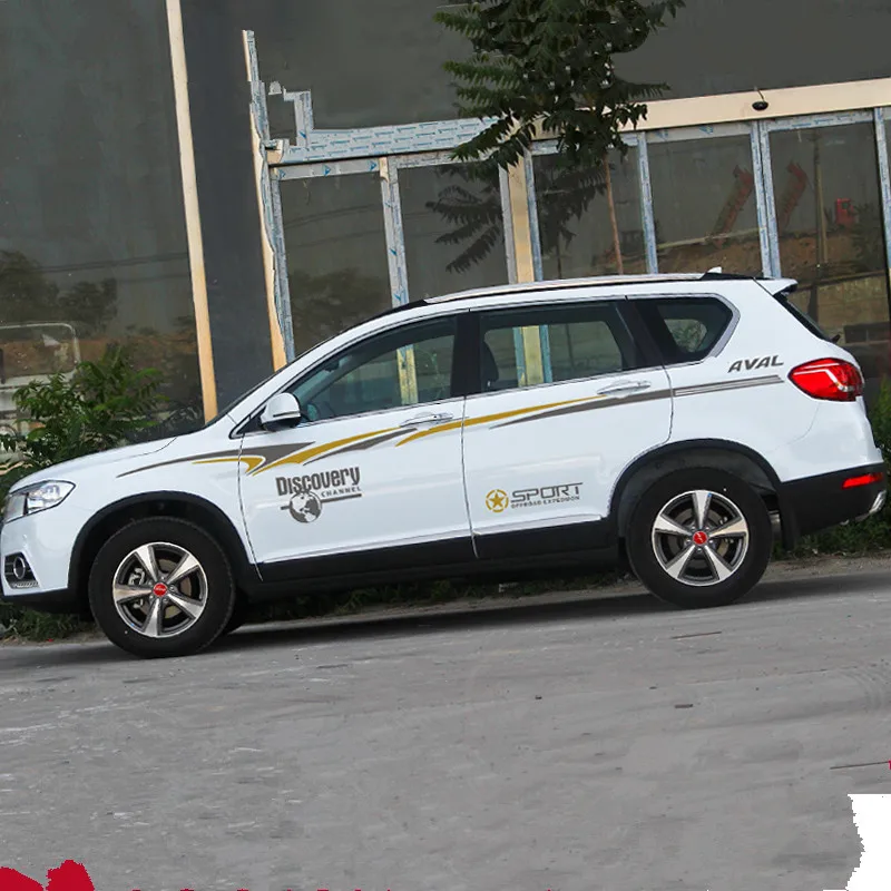 Красочный пояс/линия талии стикер автомобиля для Great Wall Haval H6 H2 H9 H3 H5 H8 BA009|car sticker|car