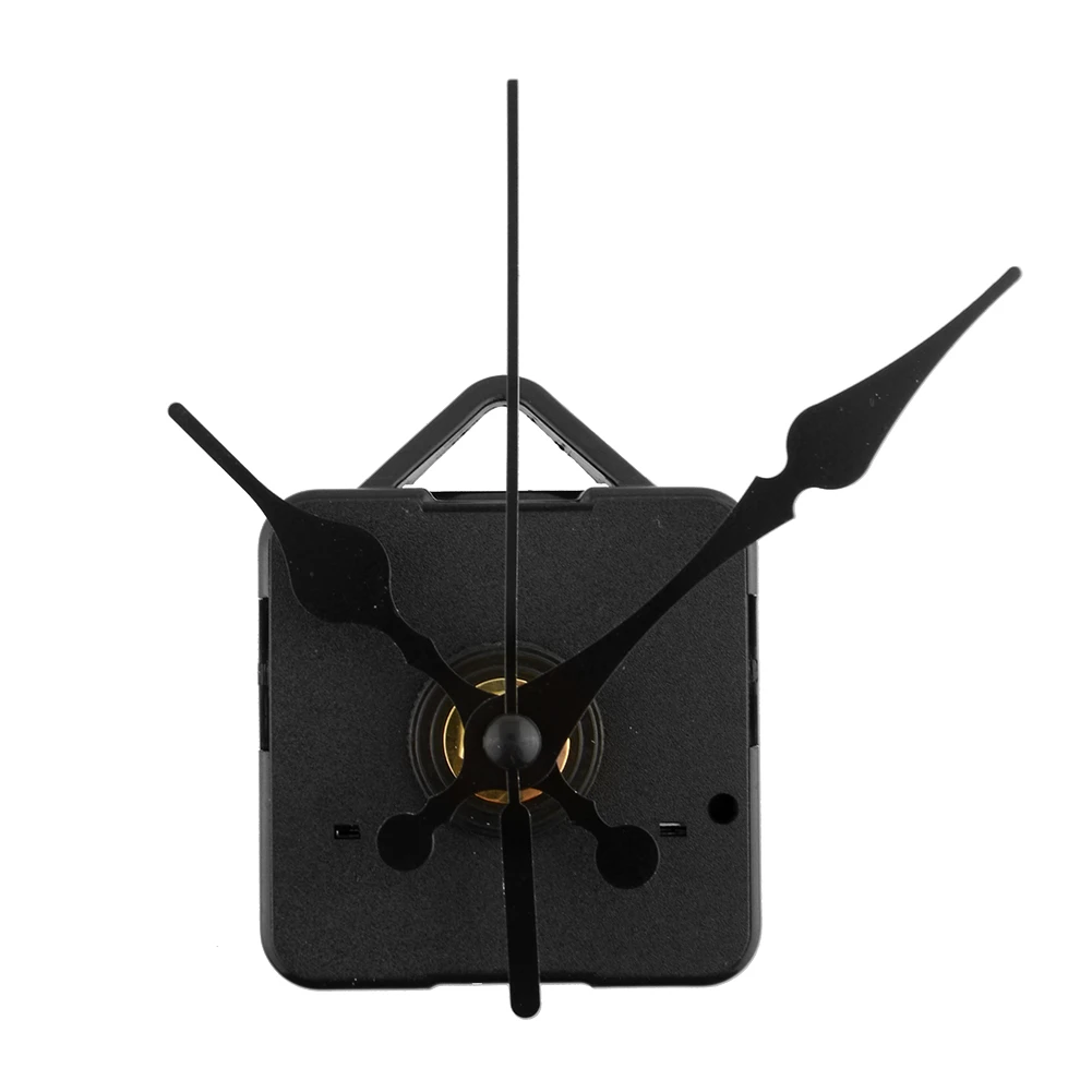 

Simple Design All Black Hands Quartz Clock Movement Short None Ticking Repair Tools Set Wall Clock Parts Accessories