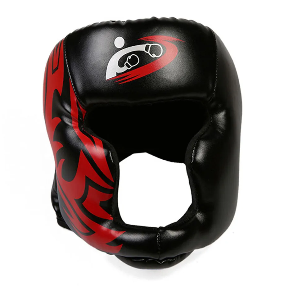 Boxing Headgear Synthetic Leather MMA Headgear Muay Thai Fighting Head Guard Sparring Helmet protective gear guard head