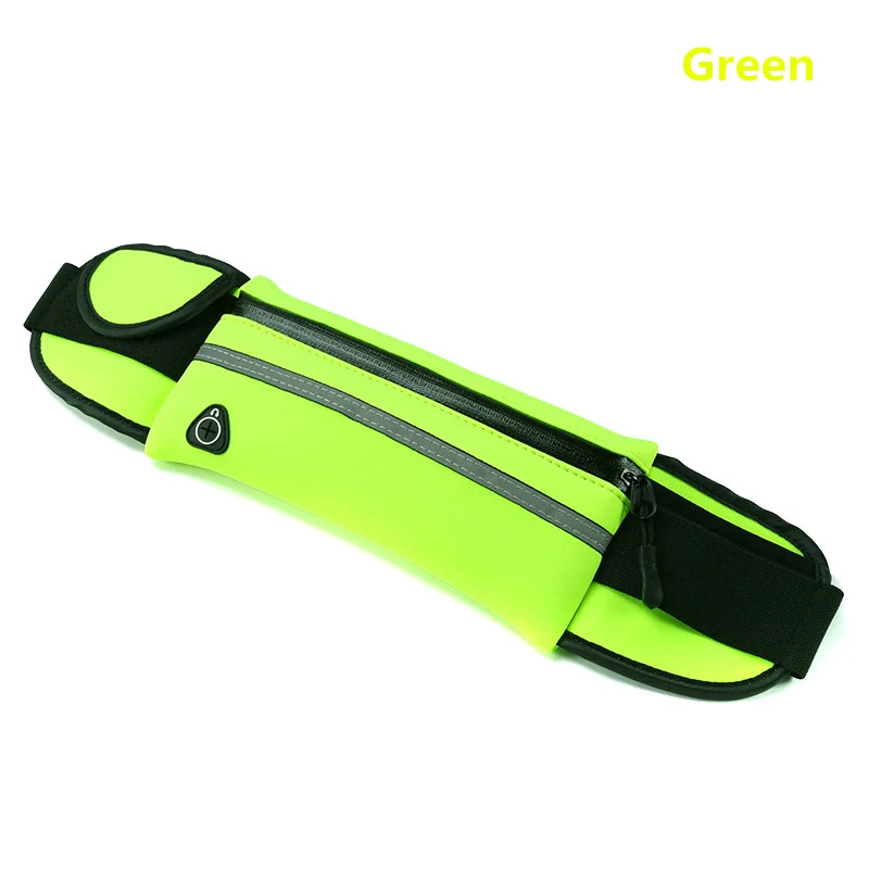 Роликовые коньки поясная сумка с мобильного телефона сумка для SEBA для Powerslide для RB открытый светоотражающий ремень Patins - Цвет: Green