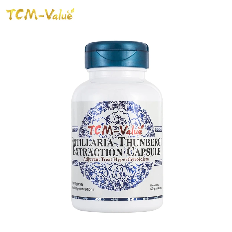 

TCM-Value Fritillaria Thunbergii Extraction Capsule, Adjuvant Treat Hyperthyroidism, Cure Headache Insomnia and Fidgety, 50pcs