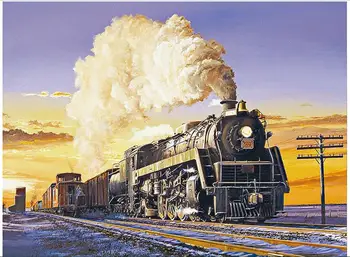 

3d wallpaper custom mural non-woven picture The vintage steam train decoration painting photo wallpaper for walls 3 d