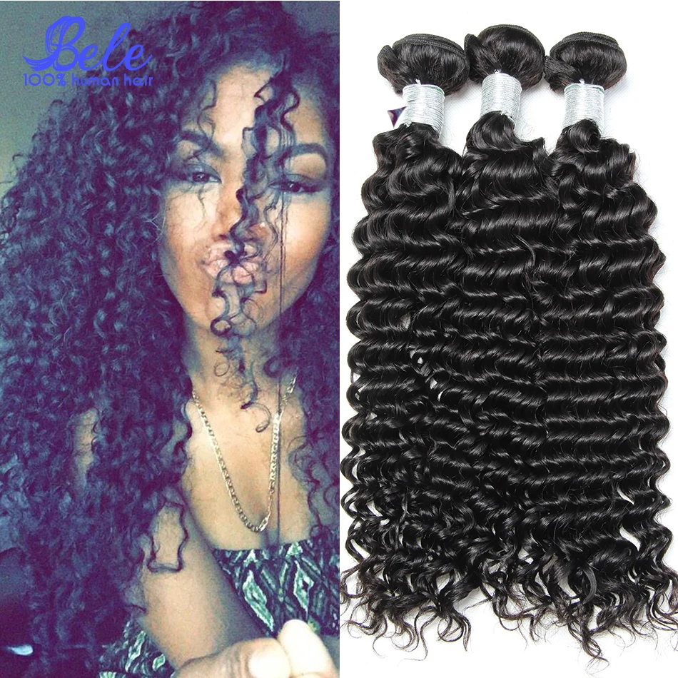 Unprocessed Virgin Indian Curly Hair 4 Bundles Deep Wave Raw Indian Virgin Curly Hair Weaves 100