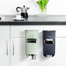 Кухонный мусорный ящик, сетчатый мешок для мусора, органайзер, держатель, пластиковый мешок для мусора, для хранения, настенный диспенсер, кухонные гаджеты