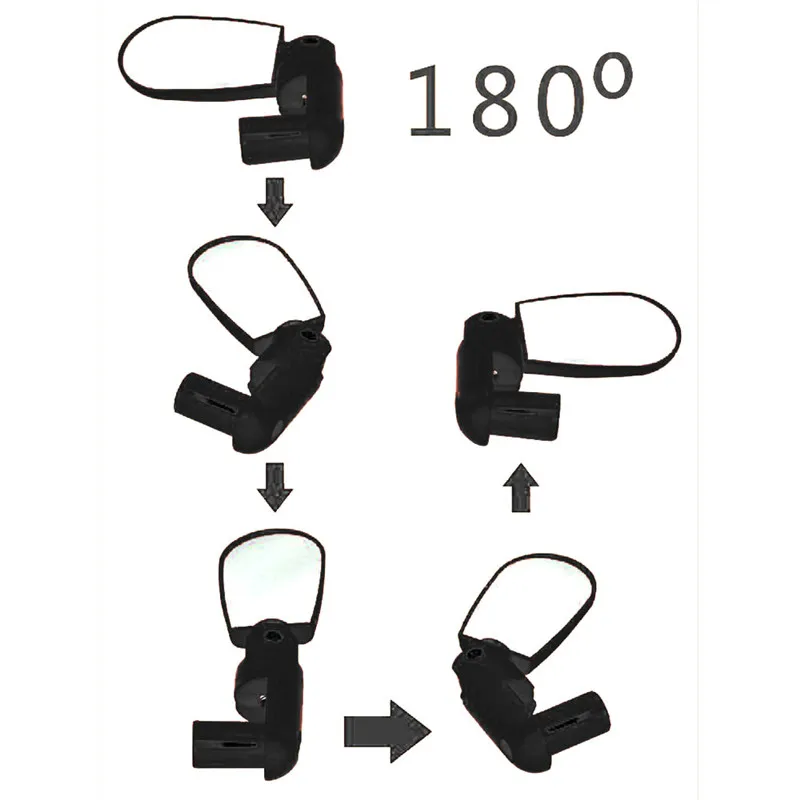 Универсальный мини поворот MTB Велоспорт велосипед руль велосипеда велик зеркало заднего вида безопасности