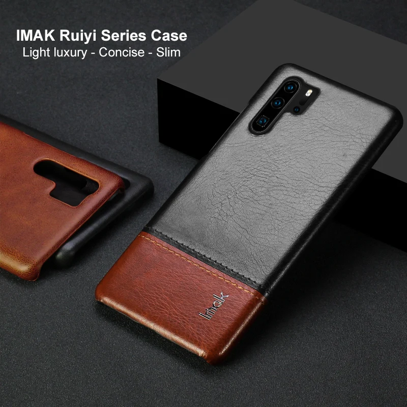 

Huawei P30Pro Case Huawei P30 Pro Case IMAK Leather Concise Back Cover for Funda Huawei P30 Case ELE-L09 VOG-L29 Smartphone Para