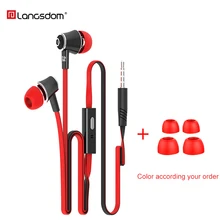 Langsdom JM21 3,5 мм наушники-вкладыши с микрофоном Handsfree Шумоподавление для Iphone 7 8 Xiaomi игровая гарнитура Fone De Ouvido