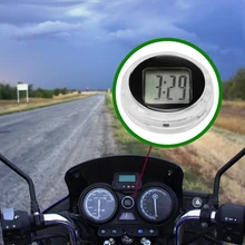 Мотоциклетный цифровой термометр, водонепроницаемый Кронштейн для мотоцикла, цифровой термометр, цифровые часы, украшение салона автомобиля