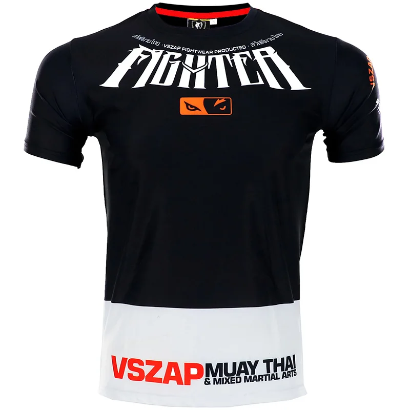 Быстросохнущая Сетчатая футболка VSZAP для бокса MMA спортзала боевых искусств