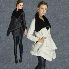 Пуховое пальто женские пуховики женские модные средней длины утепленный плащ водолазка верхняя одежда пуховик