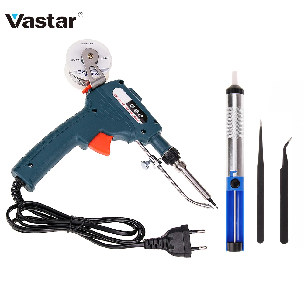 

EU/US Version 60W Hand-held Internal Heating Soldering Iron Automatically Send Tin Gun Soldering Station Welding Repair Tool