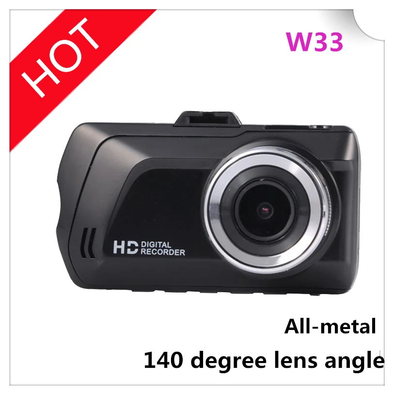 2016 hot sale carcam W33 HD car DVR manual camera,driver recorder HD