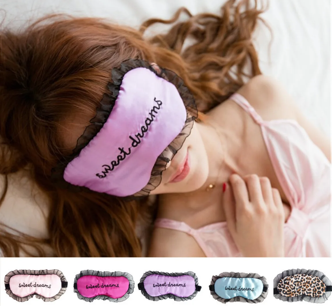 

1PC Duplex Silk Sleeping Eye Mask Sexy Eye Shade Mask Black Mask Bandage on Eyes for Sleeping