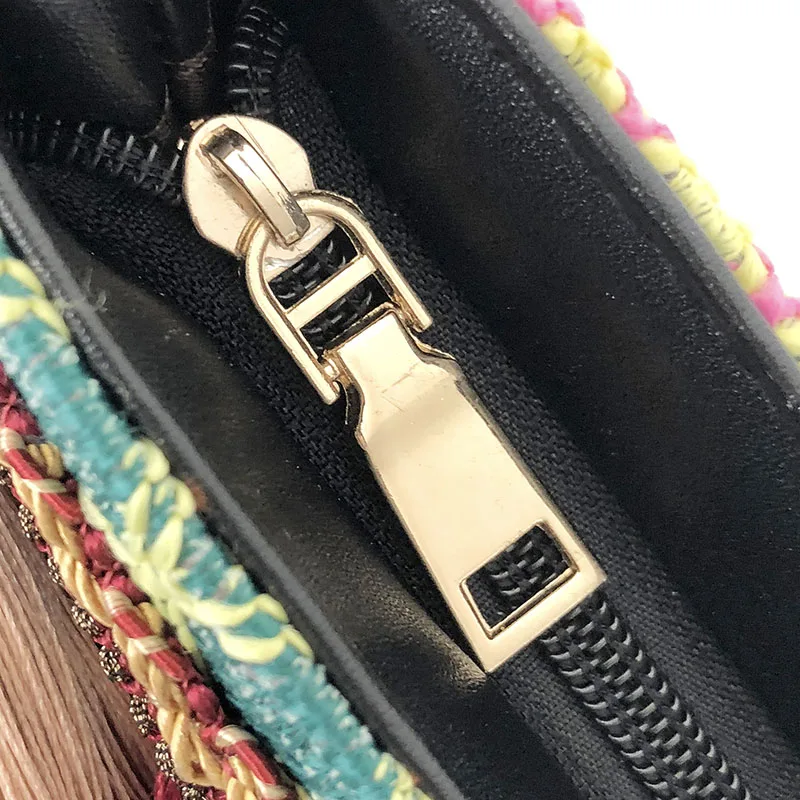 Summer Women Tassel Casual Straw Bags INS Popular Female Handbag Fashion Lady Chains Shoulder Bag Holiday Weave Crossbody SS3288 (14)