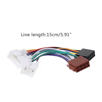 

New 1 Pc ISO Car Radio Wiring Harness Adapter Plug Cable For TOYOTA Lexus MR2 Land Cruiser RAV4 Solara Yaris Car Accessories