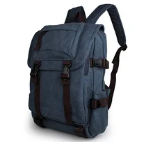 Free Shipping Durable Casual Canvas Laptop Backpack Blue Color Shoulders Bag # 9023K durable casual canvas laptop backpack blue color shoulders bag 9023k