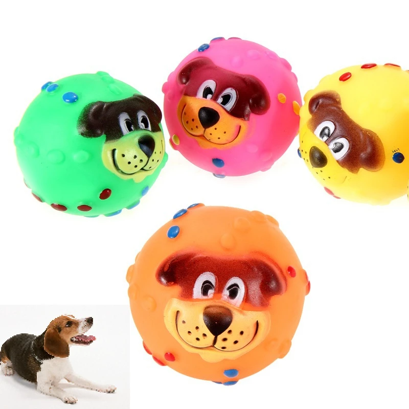 squeaky dog balls with faces