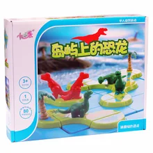 80 проблем динозавры на игрушечный остров для детей логическая игрушка Одиночная доска Развивающая игра игрушка подарок