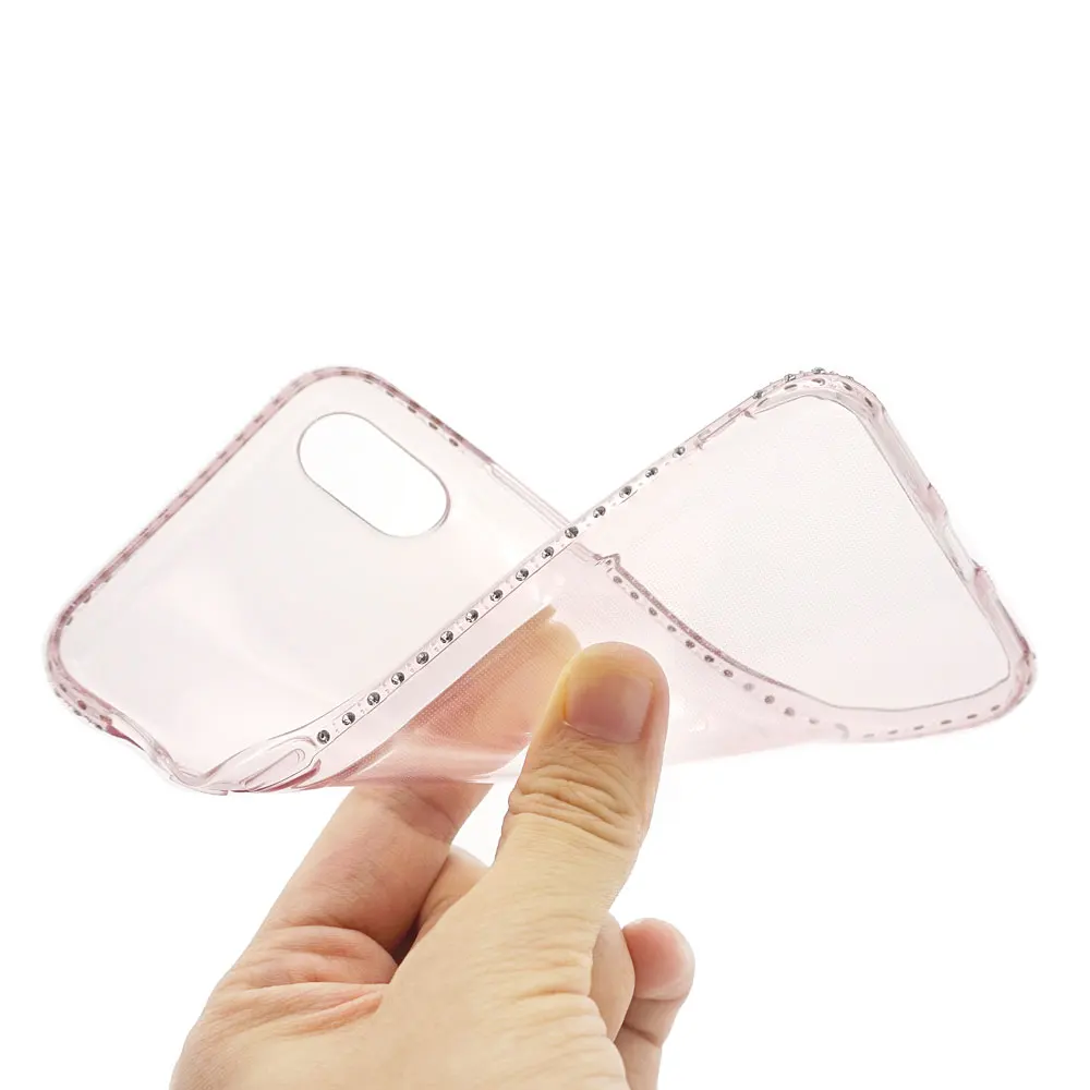 Ascromy Silicone Phone Case For Apple iPhone X 8 7 Plus 6 6S 5 5S SE Case Luxury Bling Transparent Diamond Soft Back Cover Coque (15)