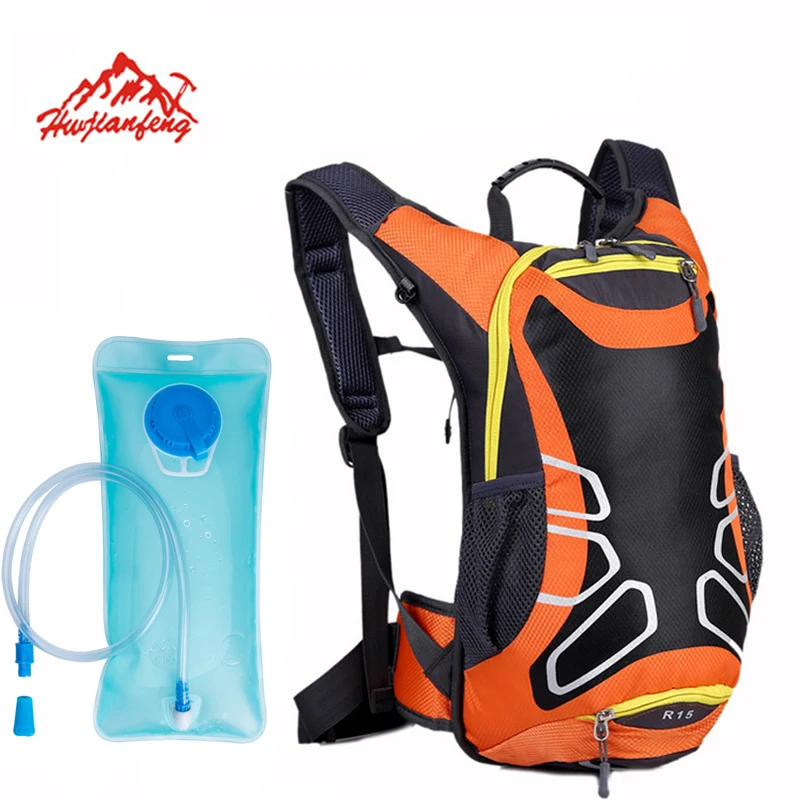 15L Nylon Waterproof Bicycle Hydration Backpack Bladder Water Bag